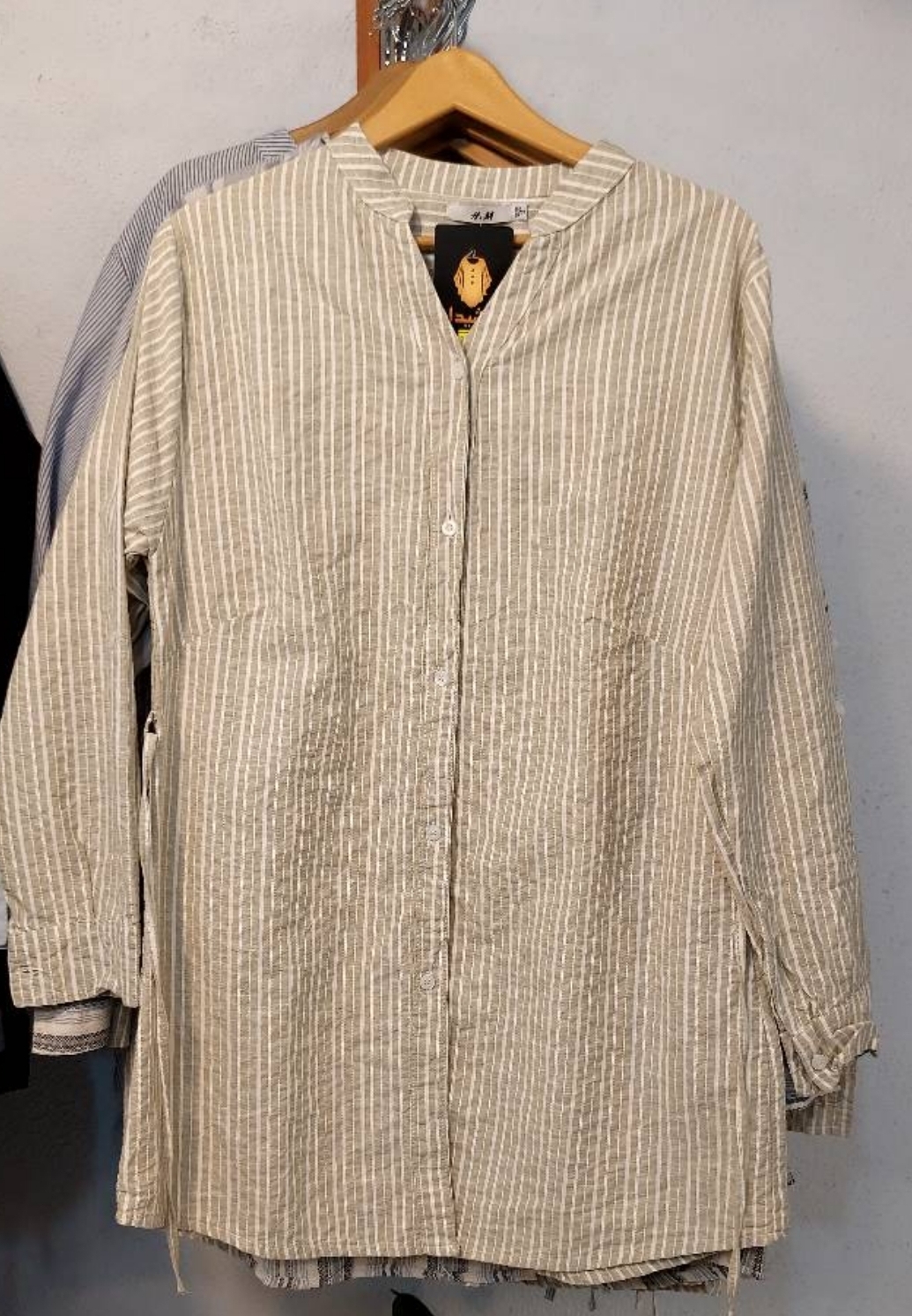 شومیز مانتویی نخی | قد ۸۰ | برند H&M