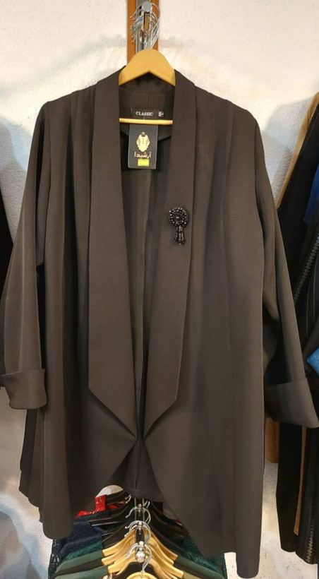 مانتو کتی مشکی یقه طبری